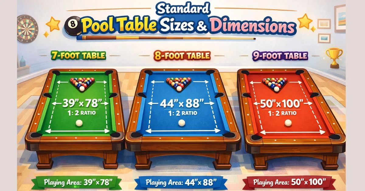 pool-table-dimensions
