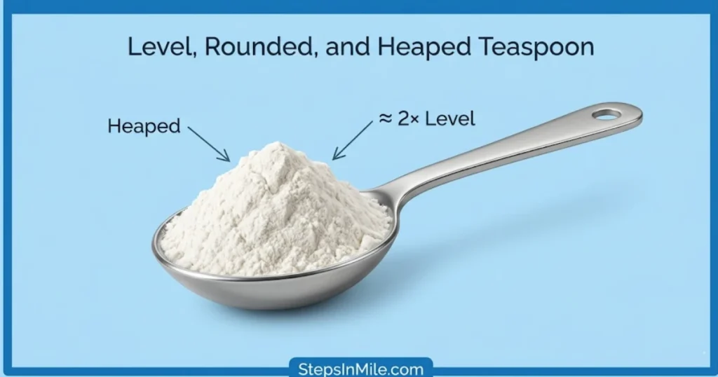 teaspoon-heaped
